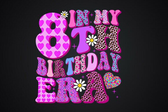 8th Birthday Era Retro Girl Design Review