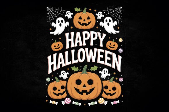 Happy Halloween Pumpkin Vector Design Review