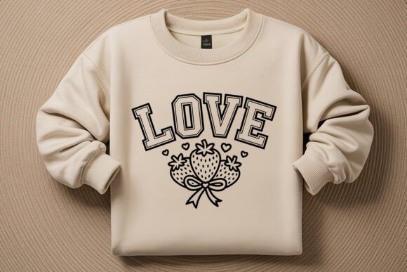 LOVE Strawberry SVG Cute Valentine Review
