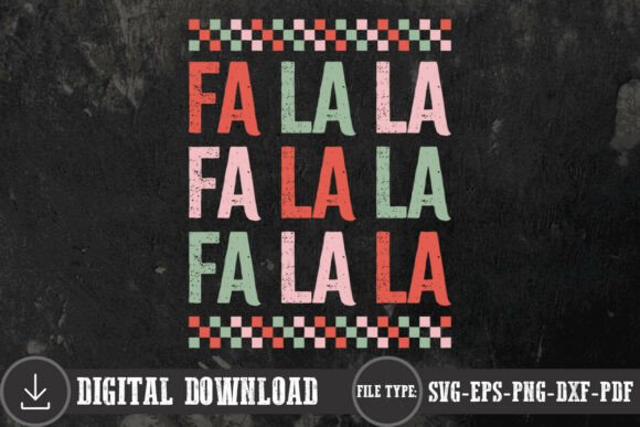Retro Funny Christmas Fa La La Shirt SVG Review