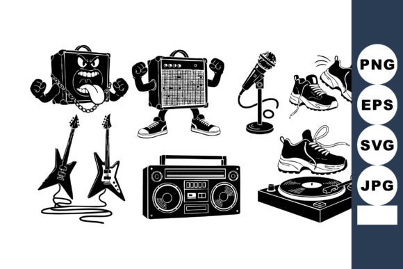 Retro Hip Hop Music Elements Embroidery Review