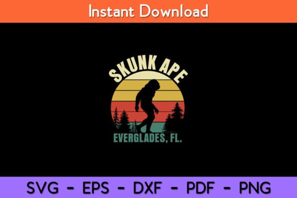 Retro Vintage Skunk Ape Florida