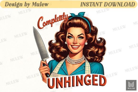Sarcastic Retro Woman Sublimation PNG Review