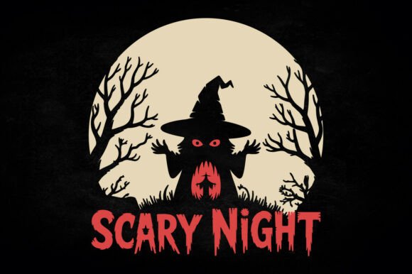 Scary Night Halloween SVG Vector Design Review