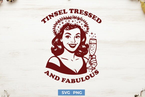 Tinsel Tressed and Fabulous Glam SVG PNG Review