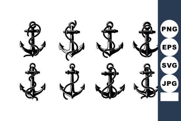 Vintage Black Anchor Vector Set Review